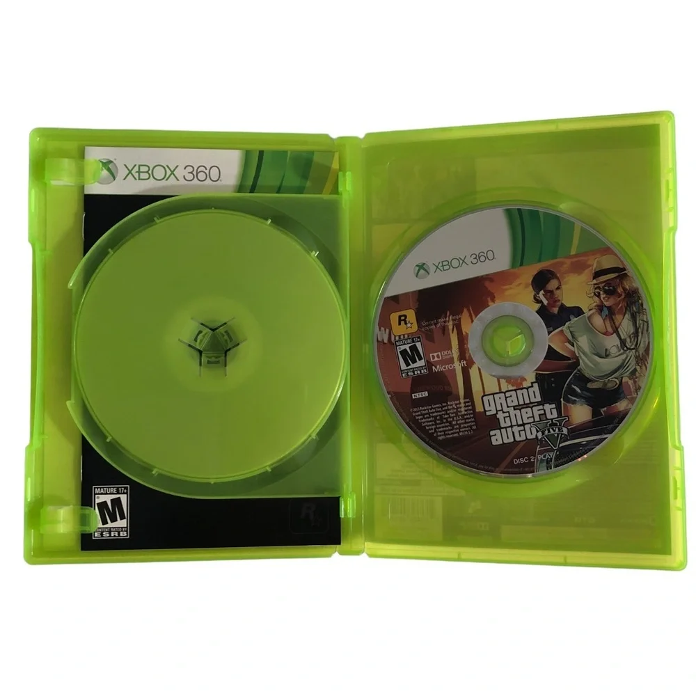 𝅺Xbox 360 Grand Theft Auto V Five With Map
